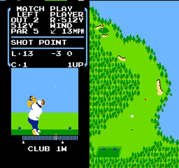 Vs. Stroke and Match Golf (Ladies Version) screen shot game playing